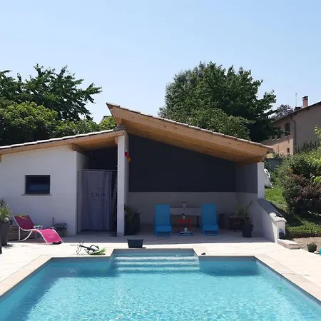 6-8 Pers 4 Avec Piscine Pres De Lyon Villa Entrevennes